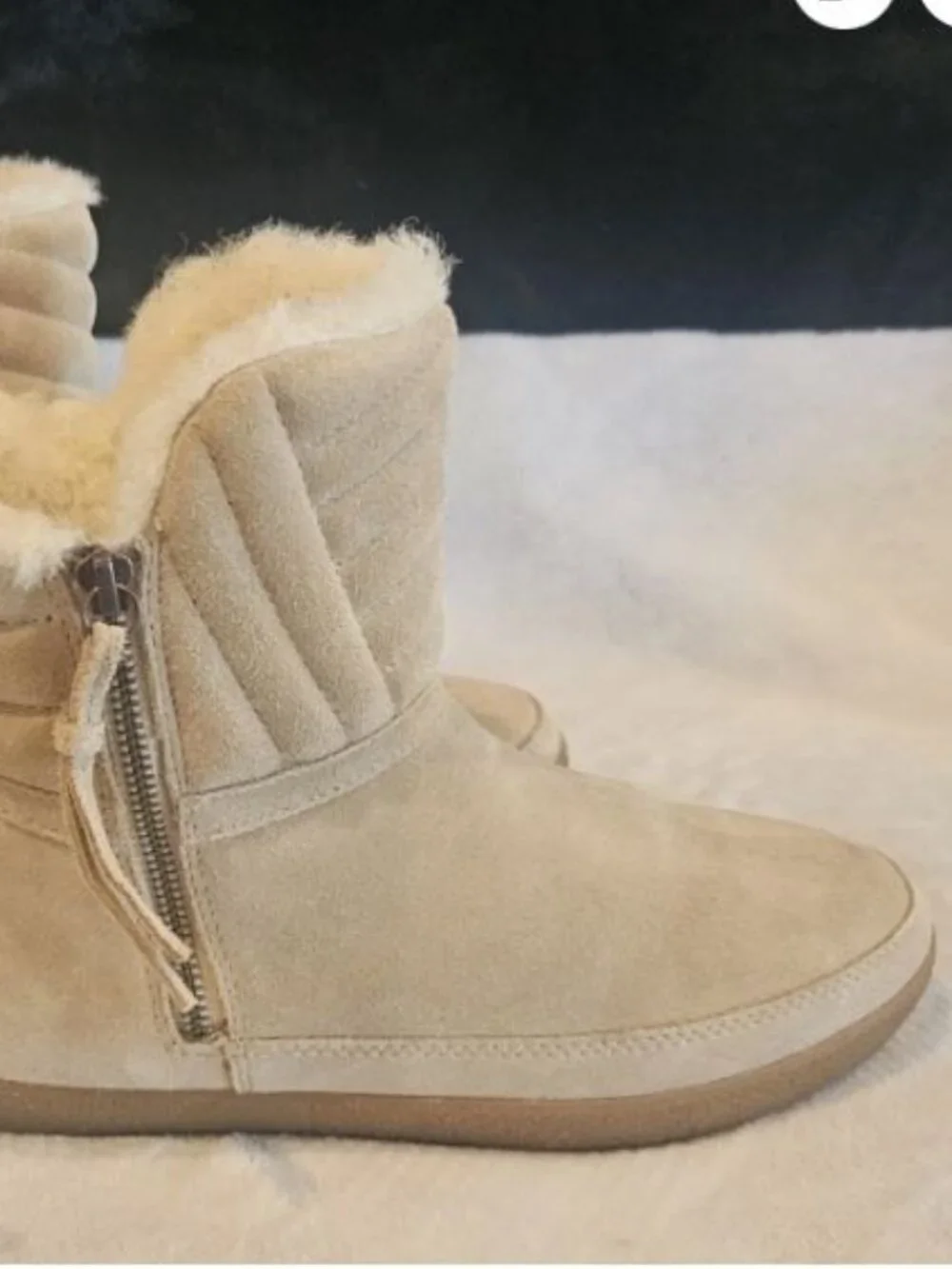 Tory Burch Tan Suede Booties-size 9- NEW